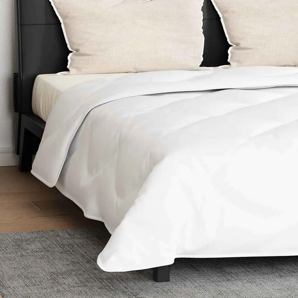 Edredão com travesseiro 3 pcs Branco 240 x 260 cm Microfibra