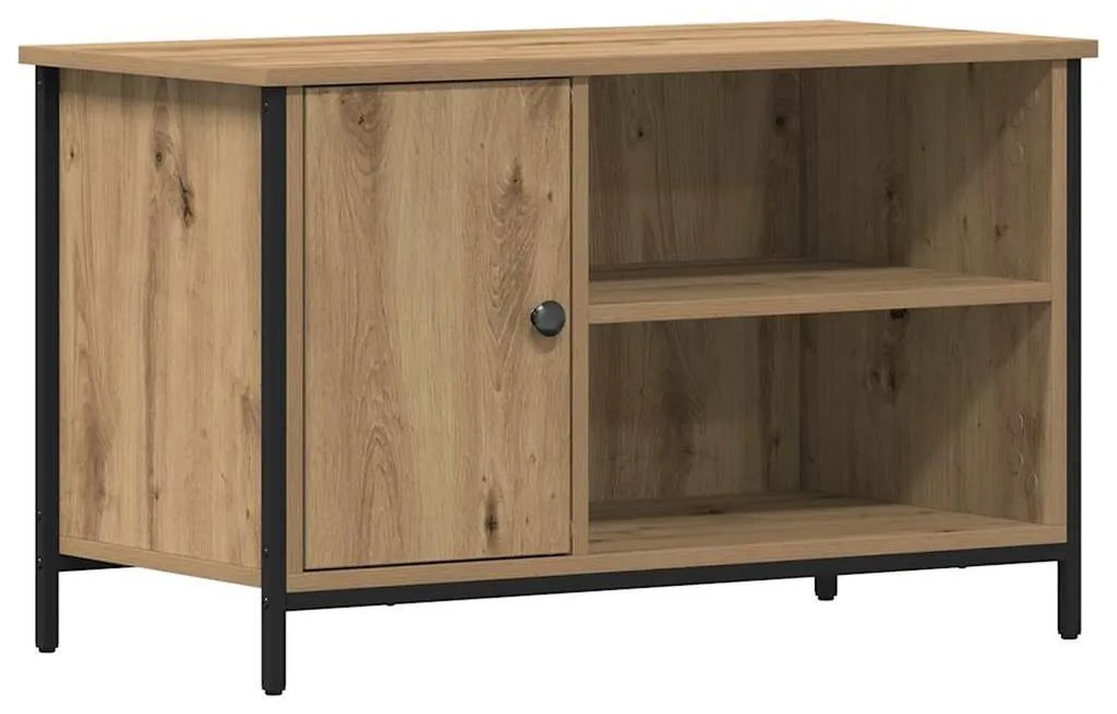 Casa de TV vidaXL Caramelo 80x40x50 cm Madeira engenheirada e Aço