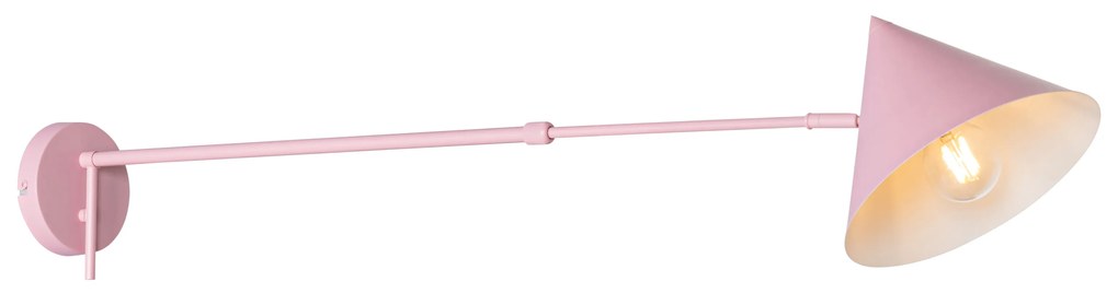 Candeeiro de parede design rosa ajustável - Triangolo Design