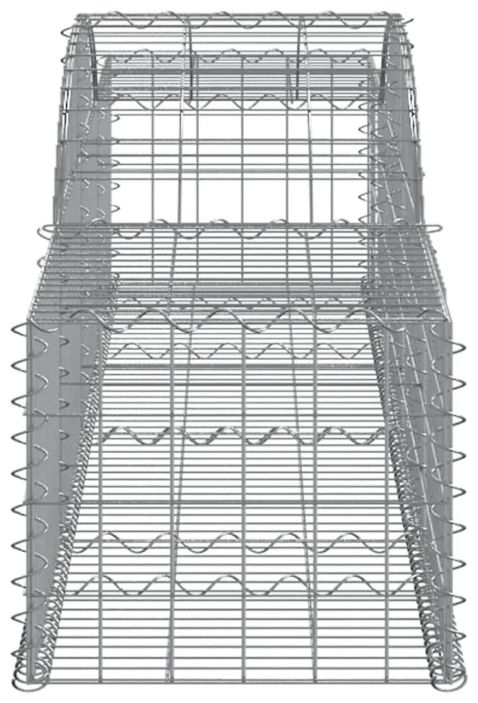 Cestos gabião arqueados 10pcs 300x50x40/60 cm ferro galvanizado