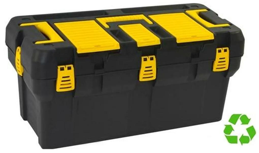 Caixa de Ferramentas com Compartimentos Archivo 2000 31,5 x 65,5 x 31 cm Preto Amarelo