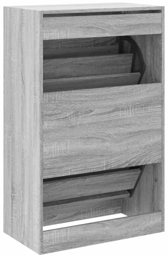 Sapateira 60x34x96,5 cm derivados de madeira cinzento sonoma