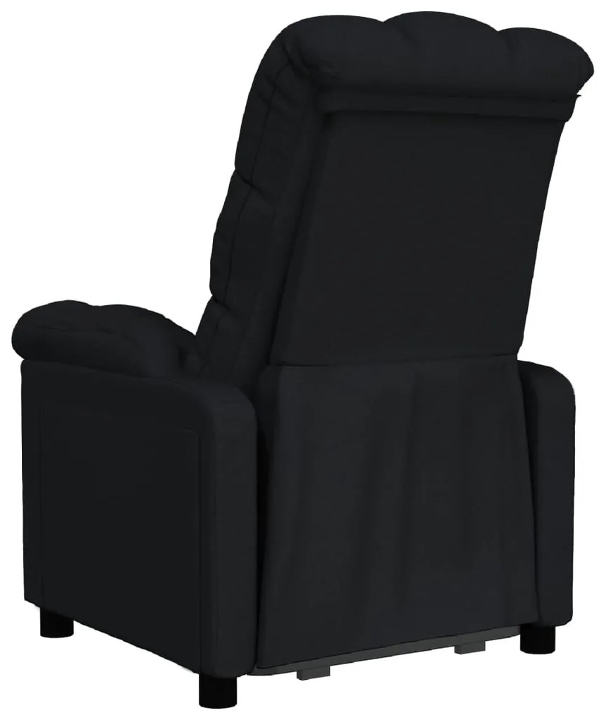 Poltrona reclinável tecido preto