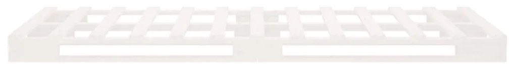 Cama de paletes pinho maciço 90x200 cm branco