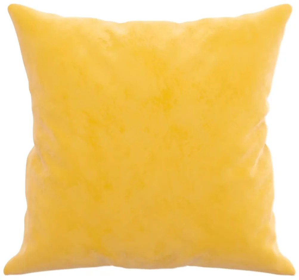 Almofadas decorativas 2 pcs 40x40 cm veludo amarelo