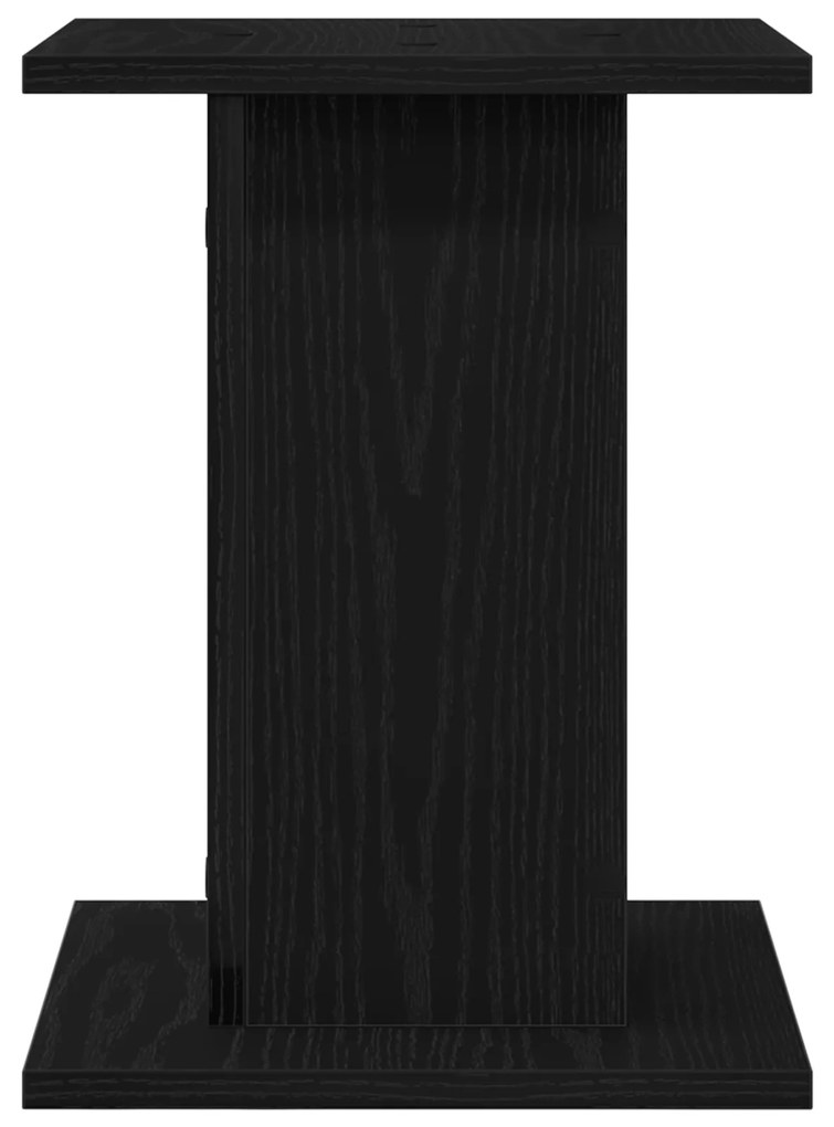 Suporte para Plantas vidaXL 2 pcs Preto Carvalho 30x30x40 cm Madeira d
