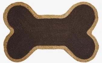 Tapete Para Animais De Estimação 45x70 Cm Em Juta Zeinara Castanho Jute - Castanho Chocolate - Sklum