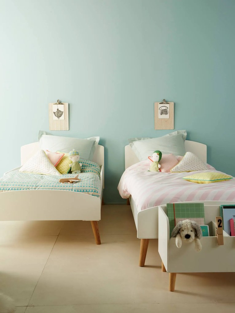 Cama evolutiva Montessori, TEMA CONFETES branco
