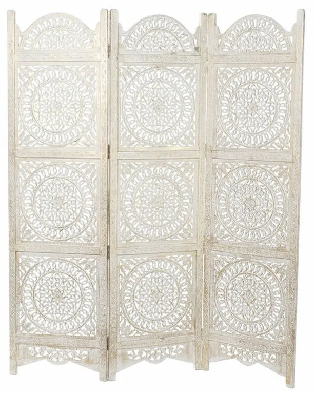 Biombo Dkd Home Decor 8424001850112 Madeira Madeira de Mangueira Madeira Mdf 153 X 2 X 182 cm