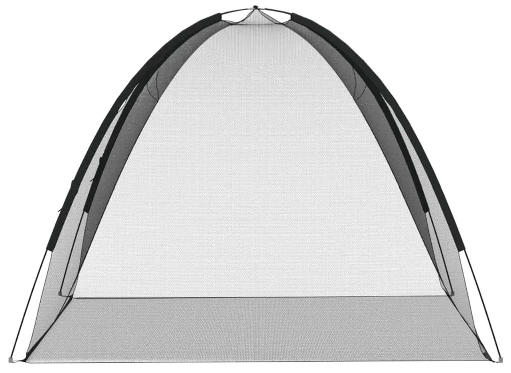 Rede mosquiteira com portas malha 220 200x180x135 cm preto