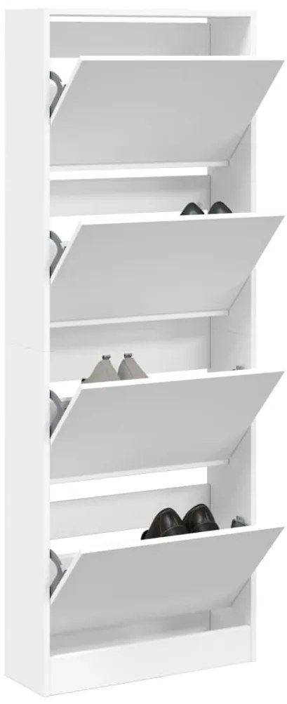 Sapateira 60x21x163,5 cm derivados de madeira branco