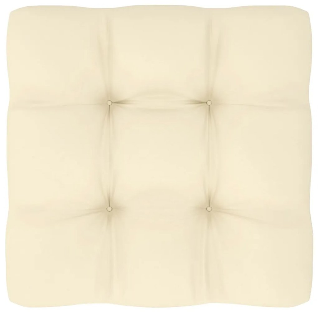 4 pcs conjunto lounge de jardim com almofadões pinho maciço
