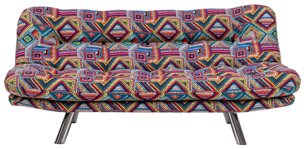 Sofá-Cama de 3 Lugares Misa – Multicolor – 52x175x40 cm