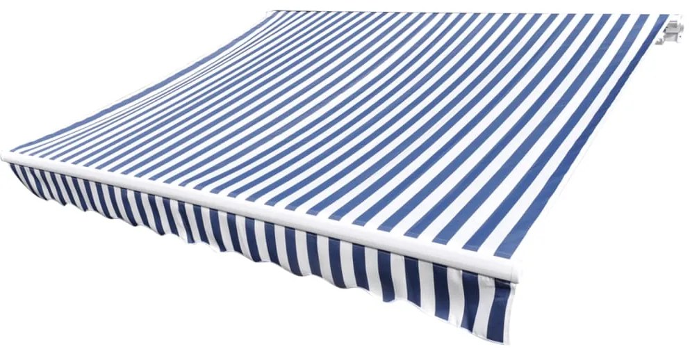 Lona para toldo azul e branco 350x250 cm