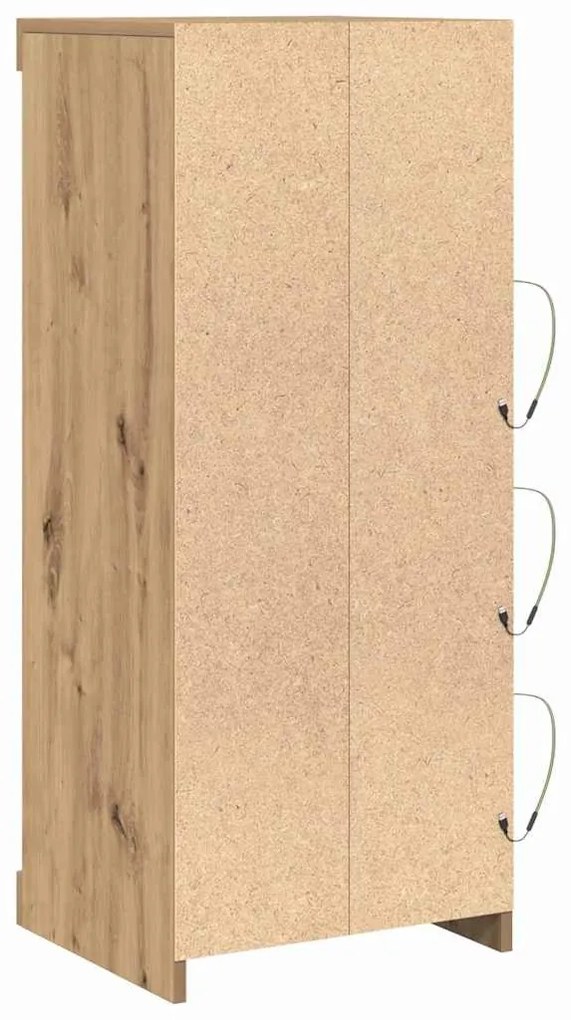 Sideboard com Luzes LED Carvalho Artesanal 41x37x100 cm