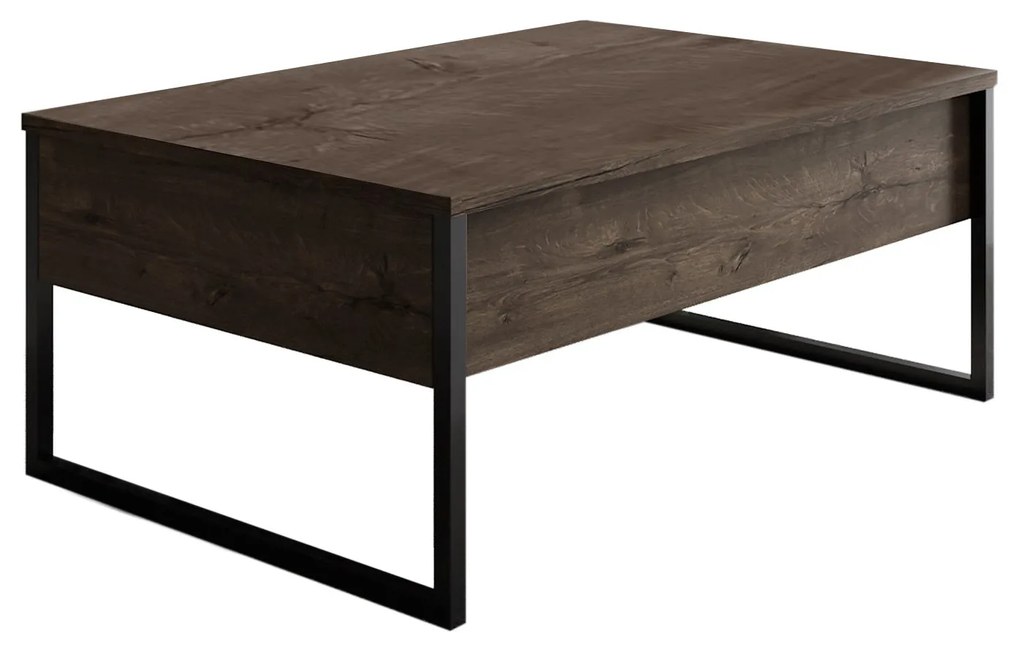 Sofá de 3 Lugares Rome – Preto – 215x90x70 cm