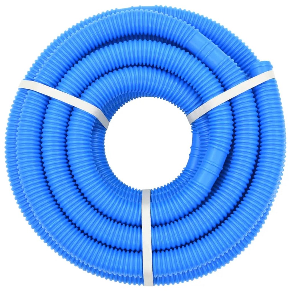 Mangueira de piscina com braçadeiras azul 38 mm 12 m
