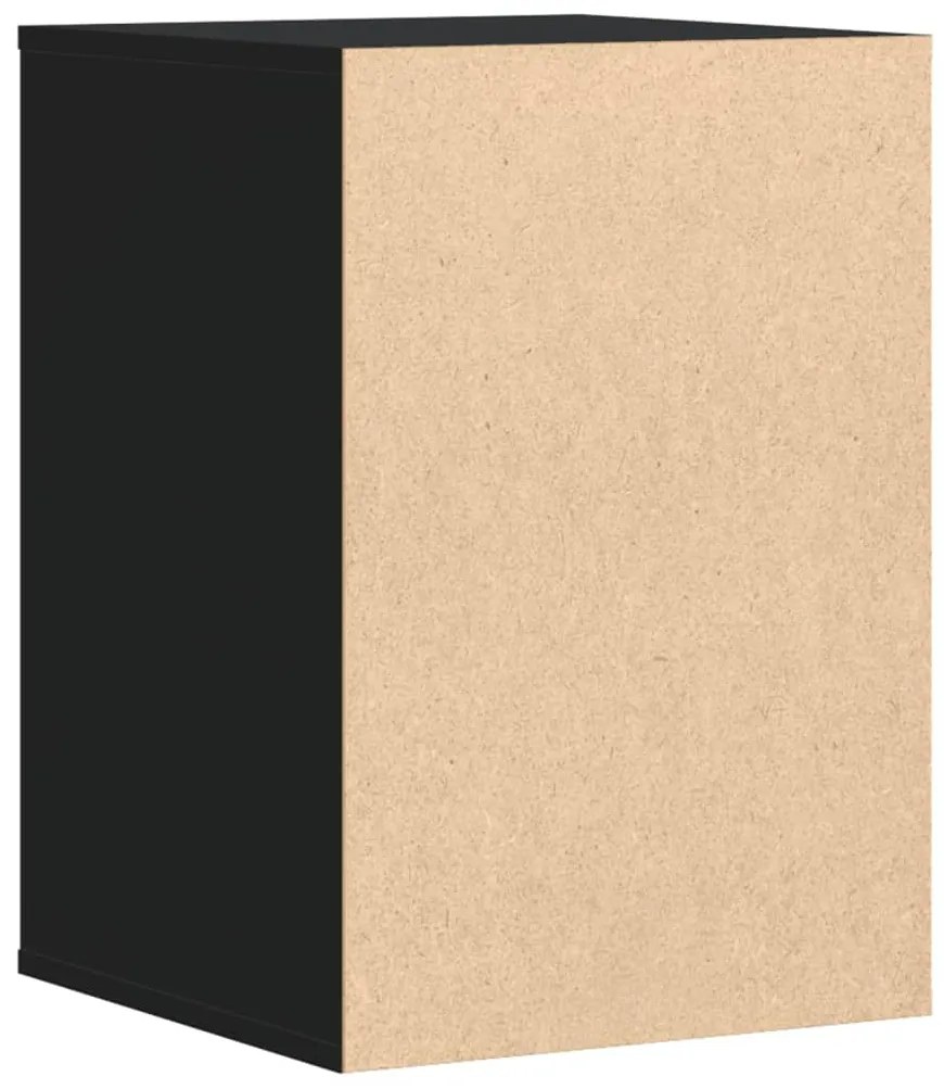Cómoda com 3 Gavetas - 40x41x58 cm - derivados de madeira - preto