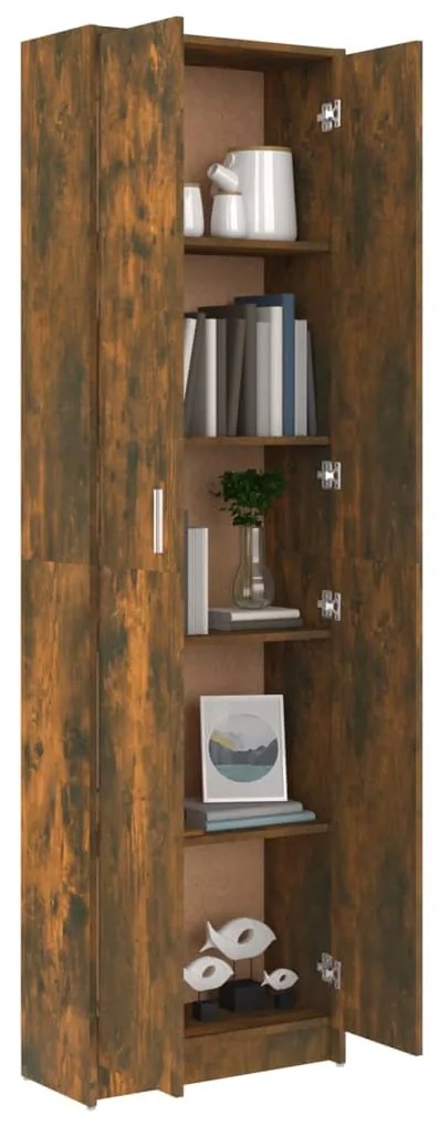 Roupeiro de corredor 55x25x189 cm derivados madeira cor fumado