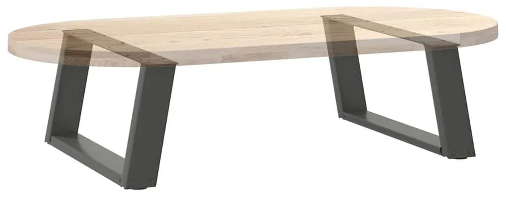 Pés para mesa de centro em forma de U, 2 peças, antracite, 70x(30-31)