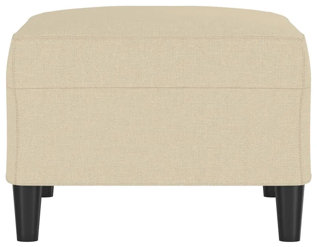 Apoio de pés 70x55x41 cm tecido cor creme
