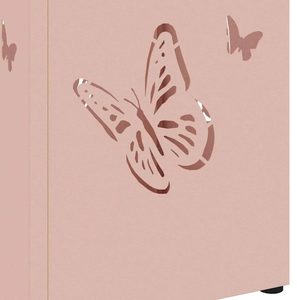 Suporte para Guarda-chuva Rosa Metal Padrão Inserções Decorativas