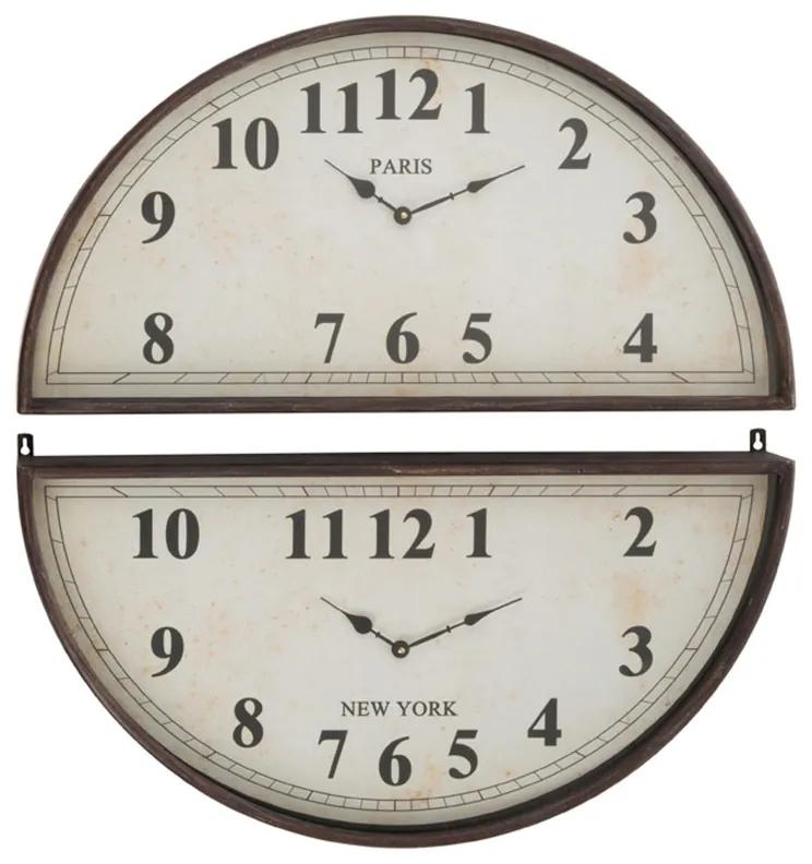 Relógios J-line  HORL 2P PARIS NEW YORK MET BR (74x7.5x77cm)