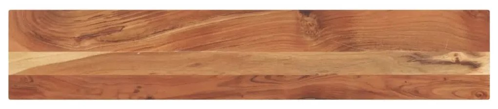 vidaXL Tampo de mesa retangular 140x30x2,5 cm madeira de acácia maciça
