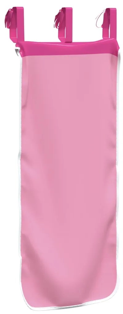 Cortinas para cama elevada com túnel poliéster rosa
