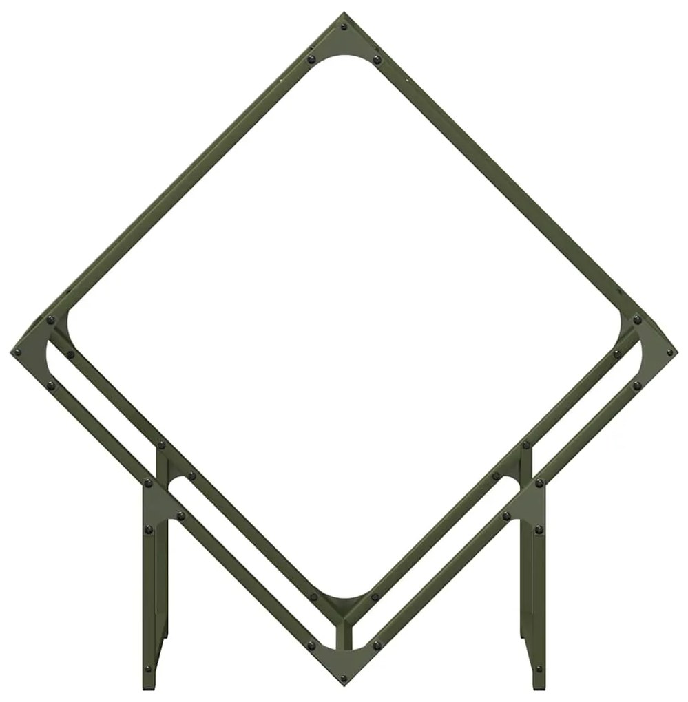 Suporte para lenha aço laminado a frio verde azeitona