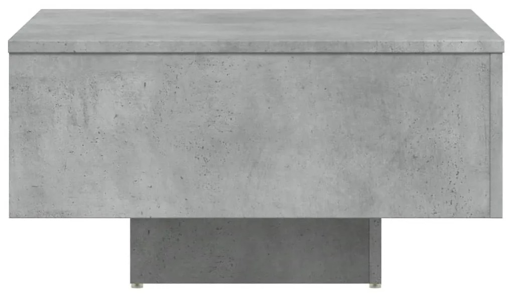 Mesa de centro 60x60x31,5 cm derivados de madeira cinza cimento