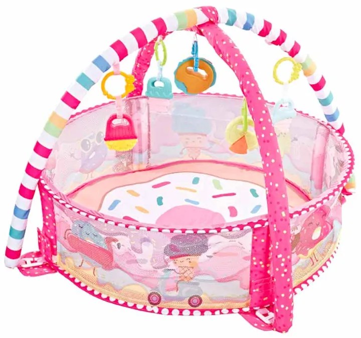 Tapete de jogos para bebés com 30 bolas Marshmallow
