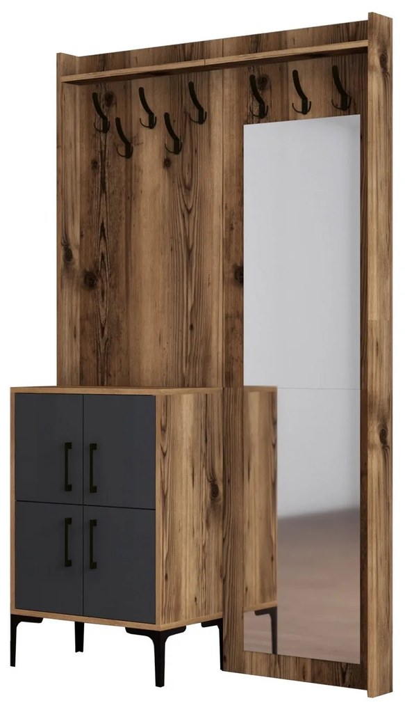 Cabide Berlin BC – Nogueira – 120 cm x 200 cm x 35 cm