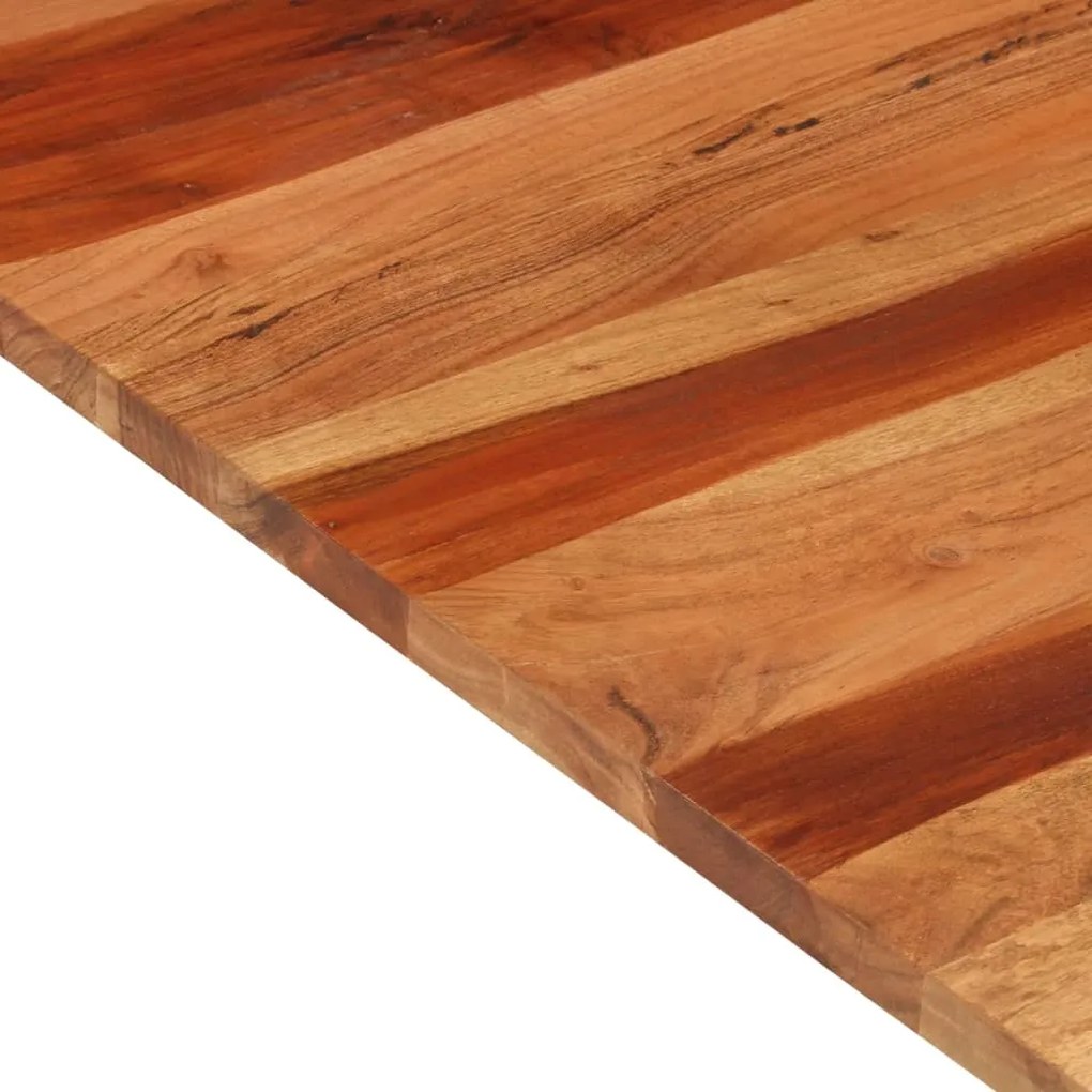 Tampo de mesa madeira de acácia maciça 25-27 mm 80x80 cm