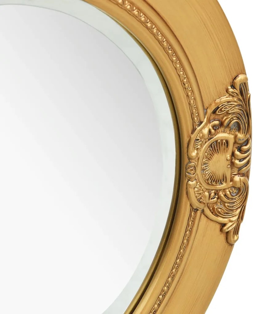 Espelho de parede estilo barroco 50 cm dourado