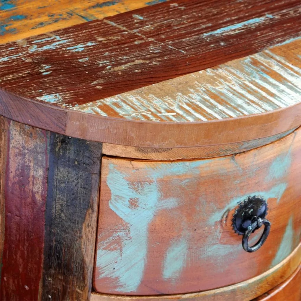 Armário com 3 gavetas madeira reciclada maciça