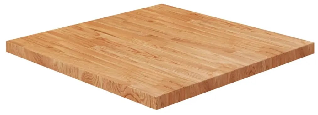 vidaXL Tampo mesa quadrado 80x80x4 cm carvalho tratado castanho-claro
