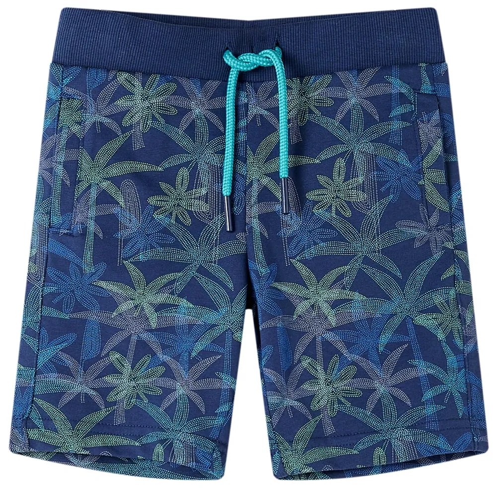 Calções de criança com cordão azul-escuro 92