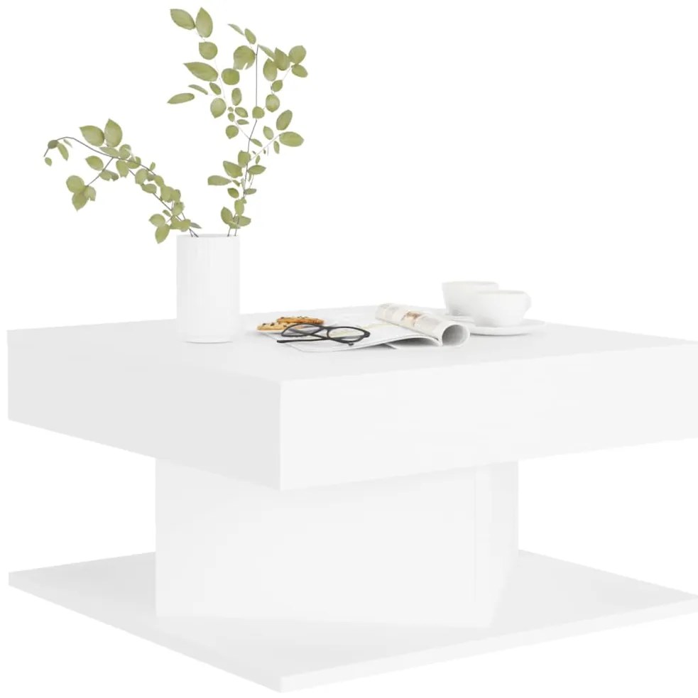 Mesa de centro 57x57x30 cm derivados de madeira branco