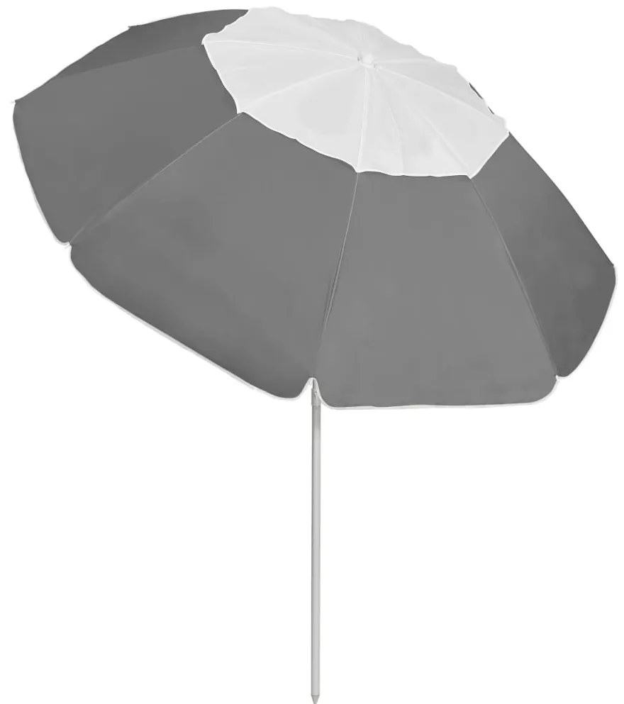 Guarda-sol de praia 300 cm antracite