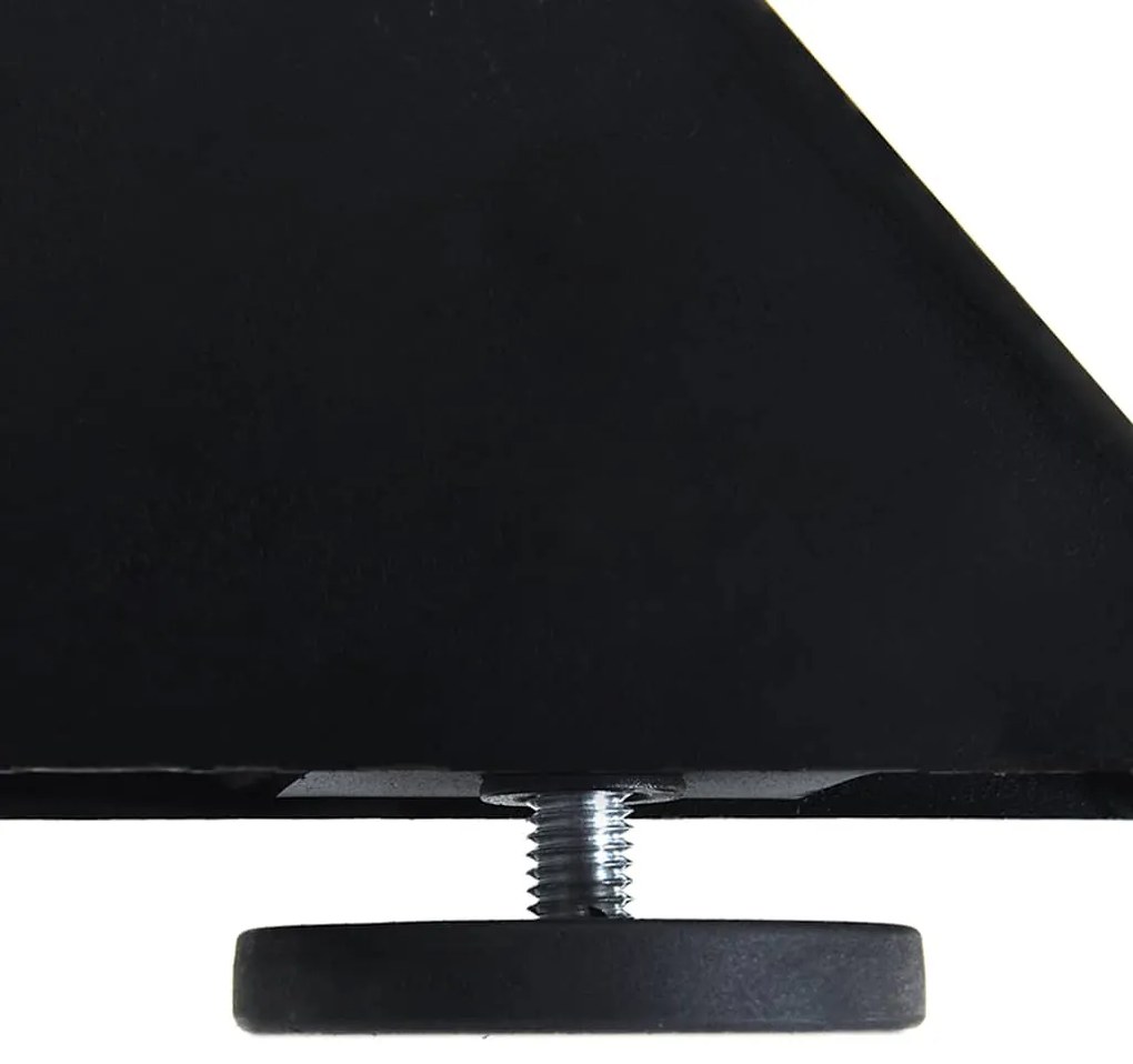 Pé de mesa de jantar em formato de aranha, preto, 120x68x(72-73) cm, a