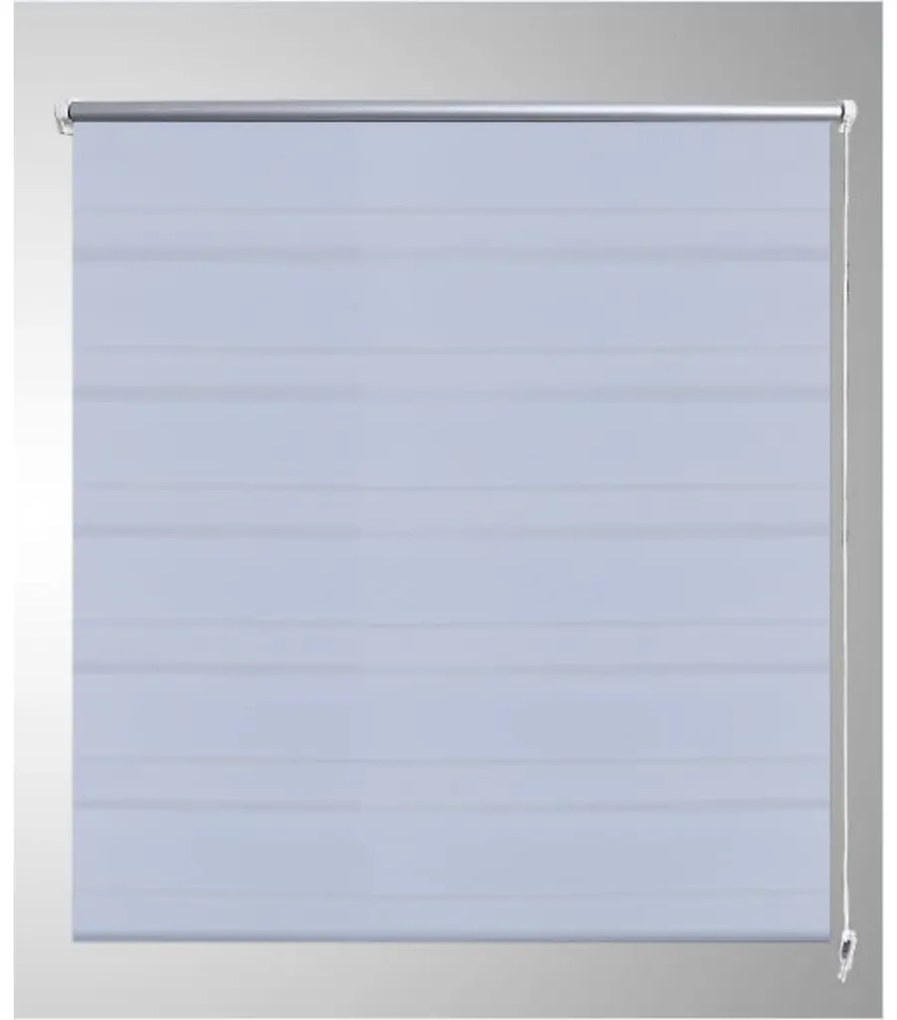 Estore de rolo 90 x 150 cm, linhas de zebra / Branco