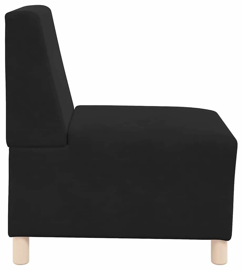 Poltrona sem braços 55 cm veludo preto