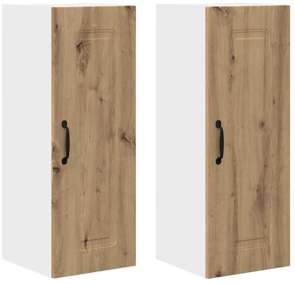 vidaXL Armário de Cozinha Kalmar 2 pcs Carvalho Artesanal