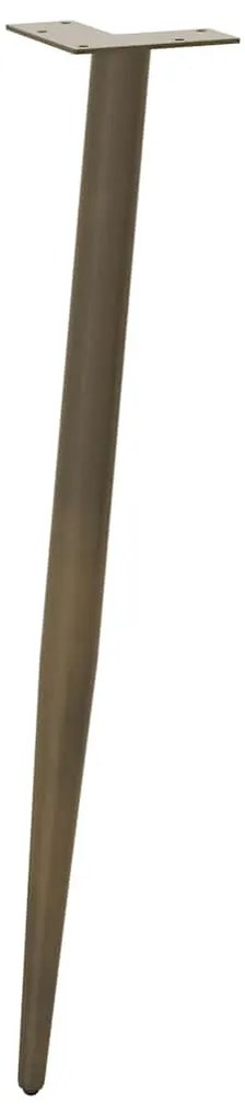 Pés de mesa de console formato cônico 4 peças aço natural 72-73 cm aço