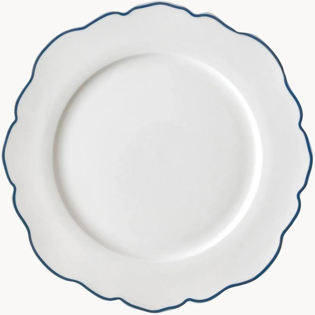Pratos de jantar em porcelana Blueprint Collectables, conjunto de 4