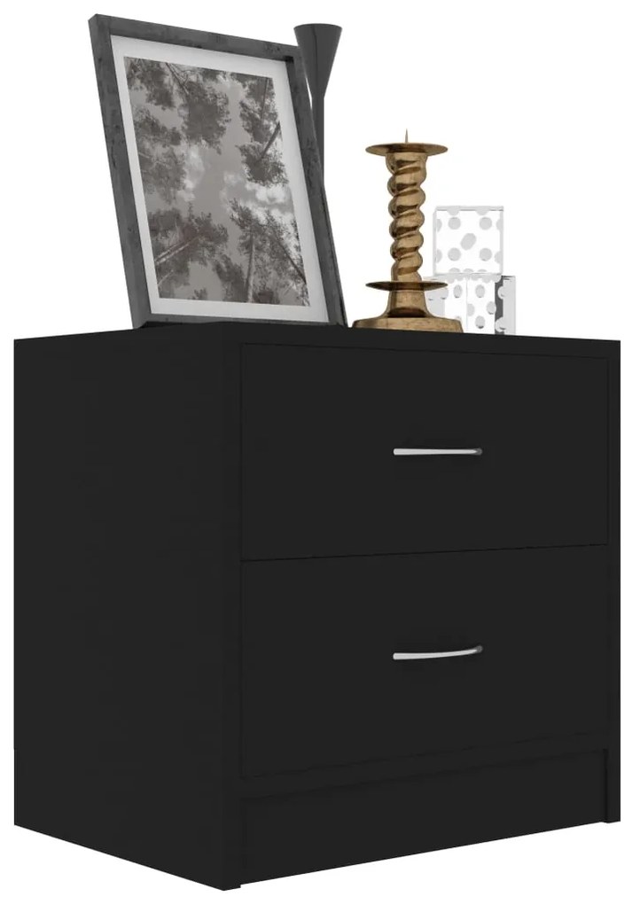 Mesa de cabeceira 40x30x40 cm derivados de madeira preto