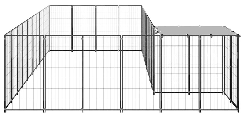 Canil 13,31 m² aço preto