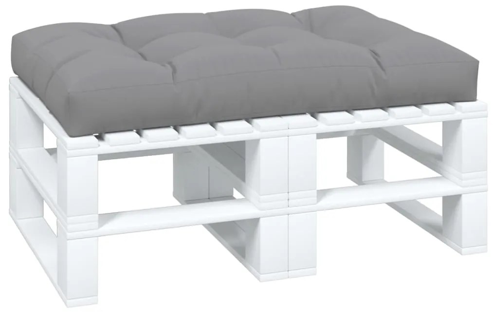 Almofadão para sofá de paletes 120x80x12 cm tecido cinza