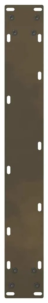 Pés de mesa de bar em aço natural, 2 peças, 60x(90-91) cm, aço